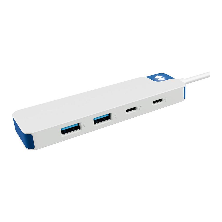 Hub Targus HyperDrive Flex HD5201BUGL / 4x USB-C / 5Gbps – Blu/Bardhë - 3