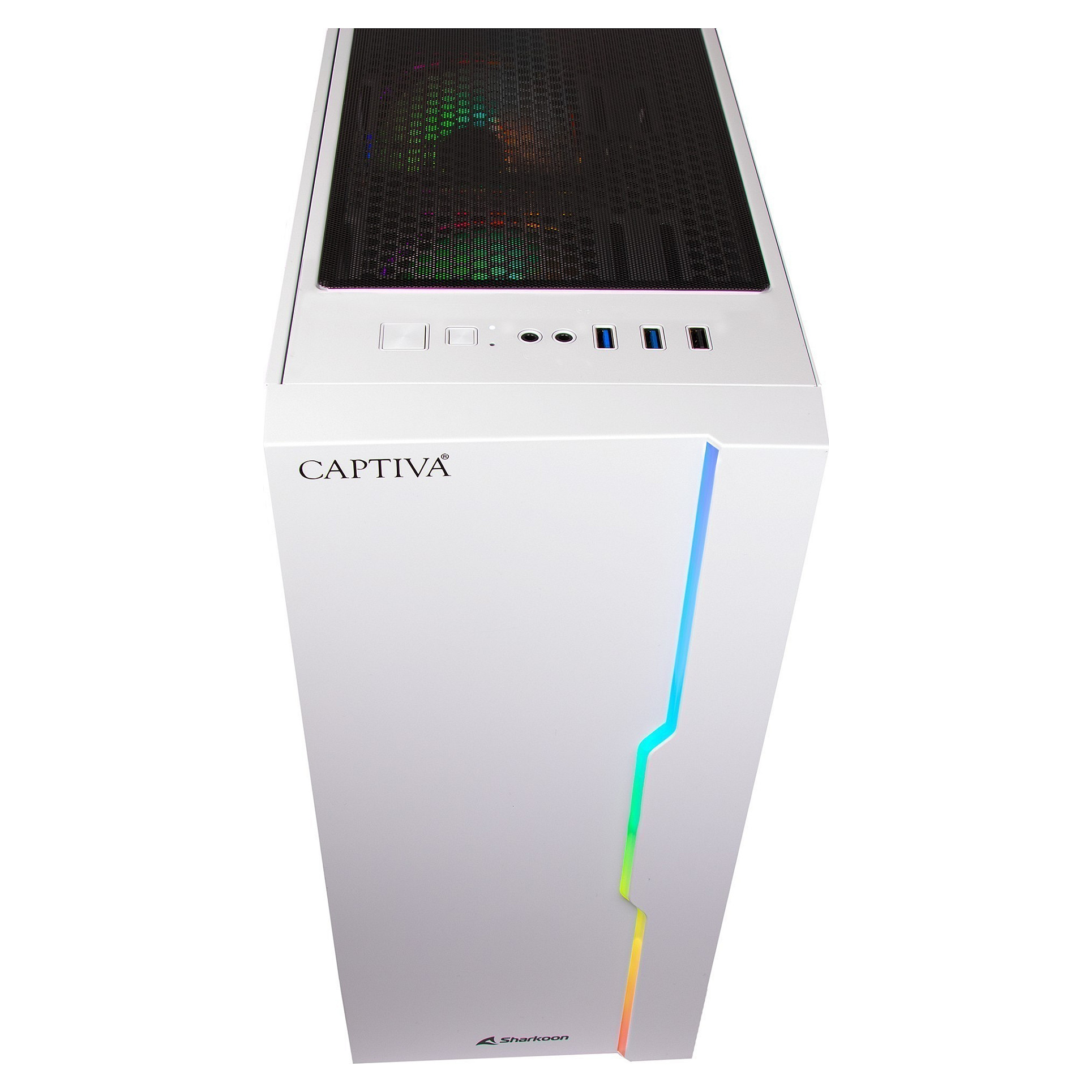 Kompjuter Gaming Captiva Advanced Gaming R92-912 / AMD Ryzen 7 5700X / 32GB DDR4 / 1TB / RTX 5060 8GB - Bardhë - 3