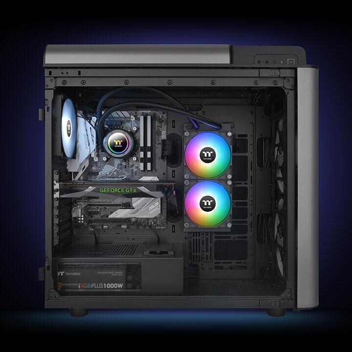Ftohës me ujë për procesor Thermaltake TH240 ARGB Sync V2 / CL-W361-PL12SW-A – Zezë - 3