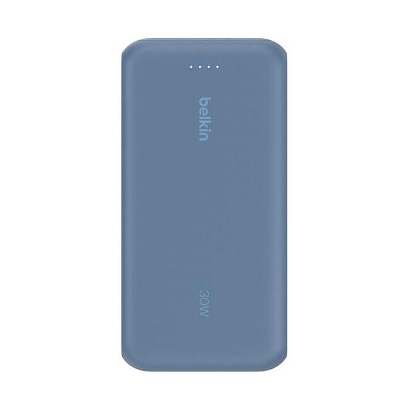 Powerbank Belkin BoostCharge, 20,000mAh, 30W, Power Delivery, USB-C, USB-A, me Kabllo USB-C të Integruar - Blu