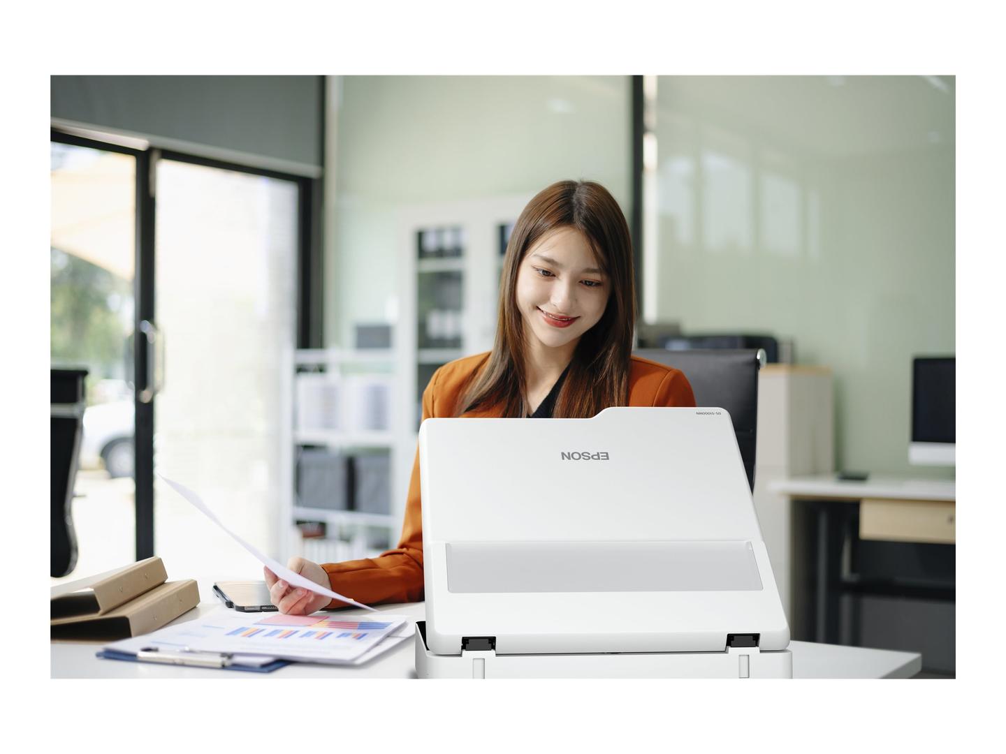 Skaner Epson WorkForce DS-51000WN / A3 / Flatbed / CIS / 600x600dpi / 4.3" Touchscreen / ScanWay - Bardhë - 7