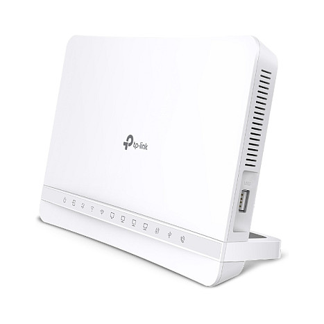 TP-Link VX231v Wi-Fi 6 Internet Box 4 AX1800 – Dual-Band 2.4GHz + 5GHz, 574Mbps + 1201Mbps, VDSL2 35b/ADSL2+, 4× Gigabit, EasyMesh, DECT, USB 2.0 – Bardhë - 2