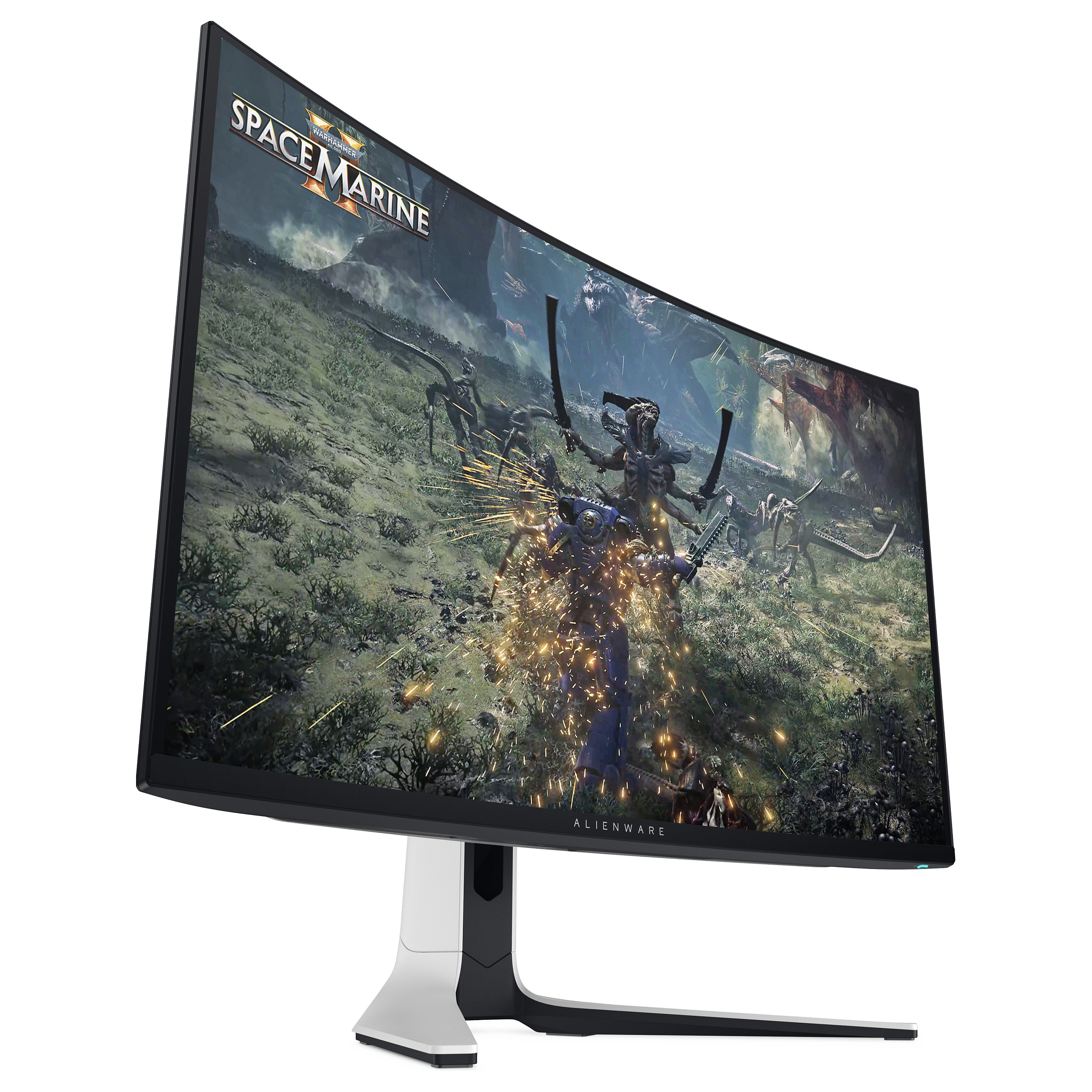 Monitor Gaming DELL Alienware AW3225QF / 32" / 4K Ultra HD QD-OLED / 240 Hz / 0,03 ms / USB+HDMI+DP / Curved / Zezë bardhë - 9
