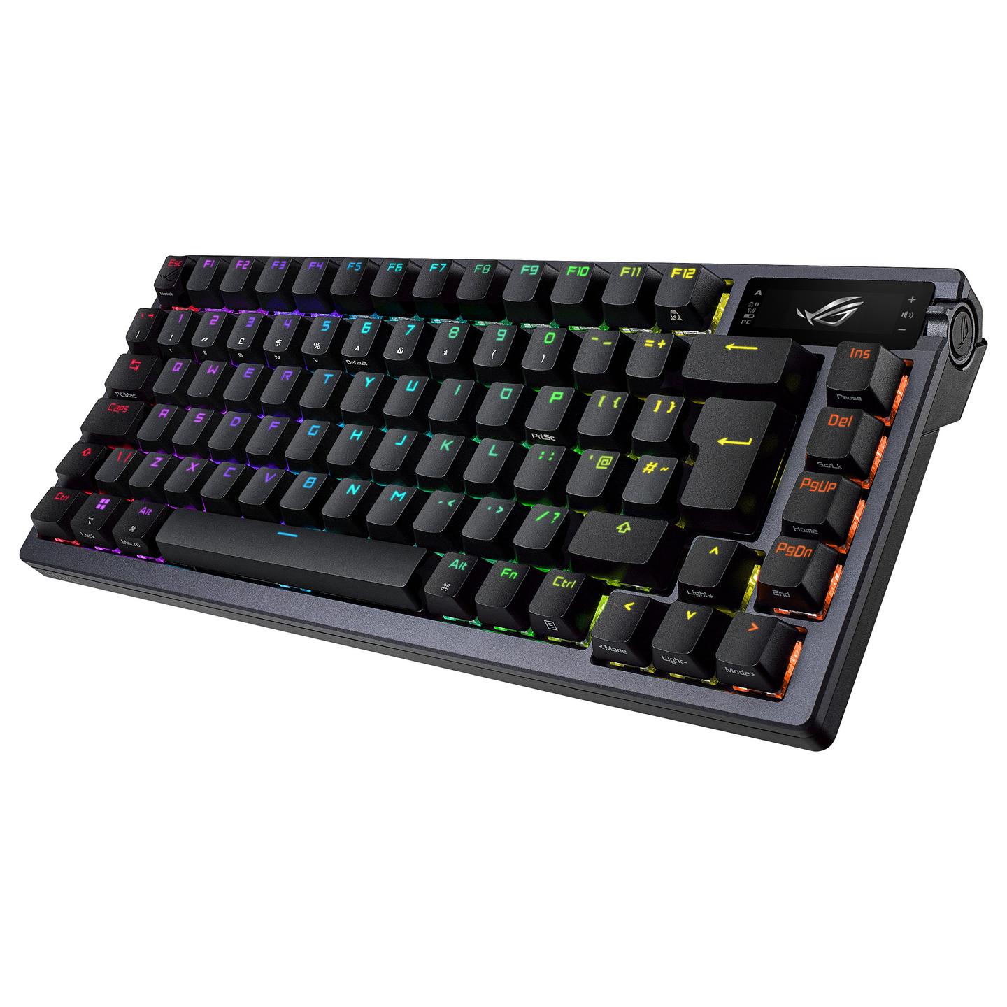 Tastierë Gaming ASUS ROG Azoth / Wired / 75% / ROG NX Red / USB + RF Wireless + Bluetooth / AZERTY FR / RGB - Zezë - 3