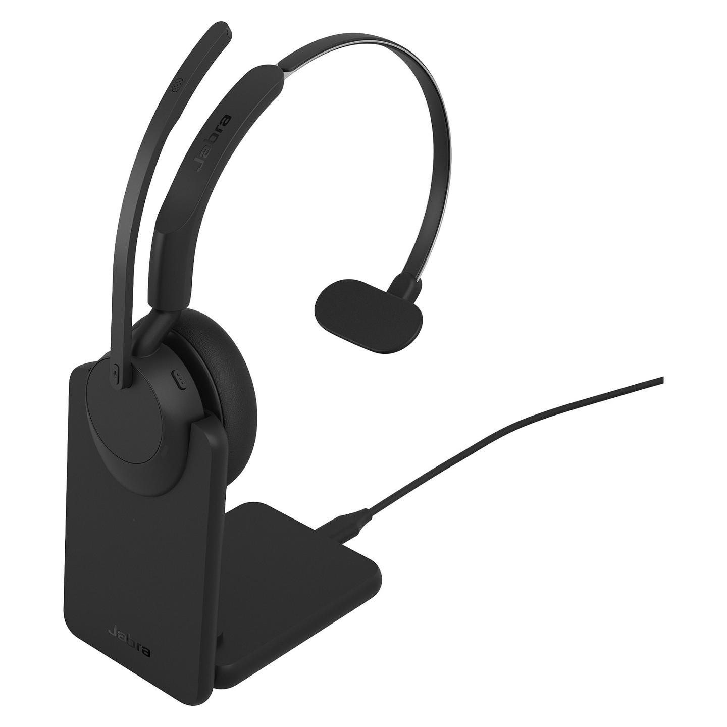 Kufje pa kabllo Jabra Evolve3 45 Mono, Link 390C, USB-C, Bluetooth 5.3, ANC, HearThrough - Zezë - 2