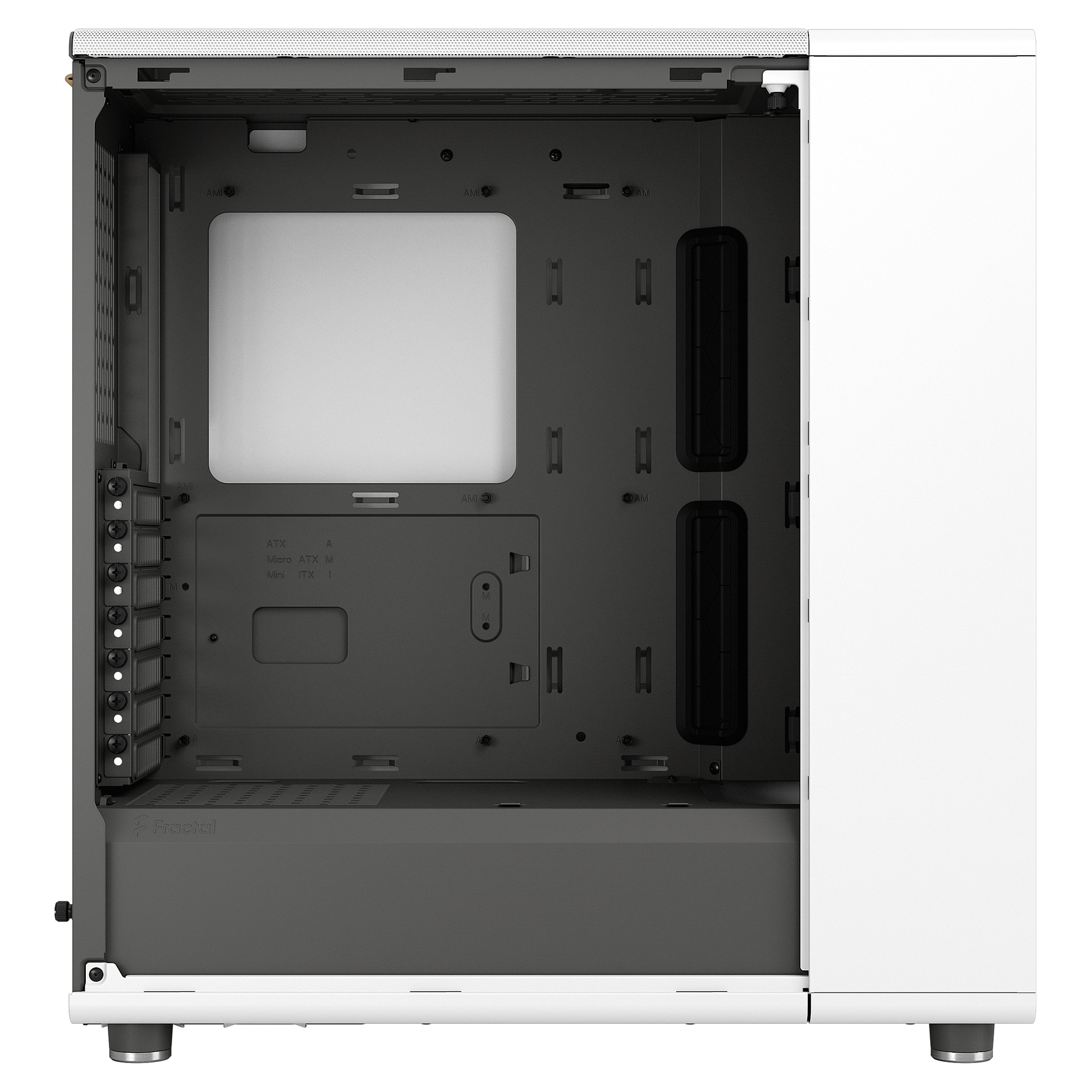 Kasë PC Fractal Design North / Midi Tower / ATX / 2x 140mm Fan - Bardhë - 8