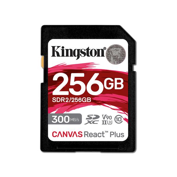 Kartë Memorie Kingston Canvas React Plus, 256GB, SDXC, UHS-II, V90