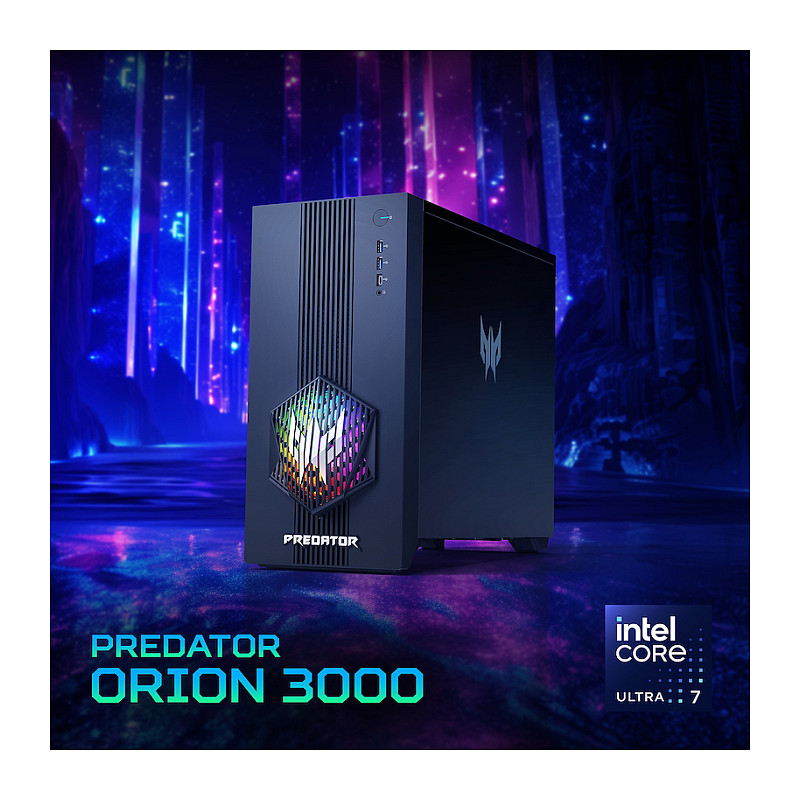 Kompjuter Gaming Acer PREDATOR Orion 3000 PO3-665_H810 / Ultra 7-265F / 32GB DDR5 / 1TB / RTX 5070 12GB - Zezë - 8