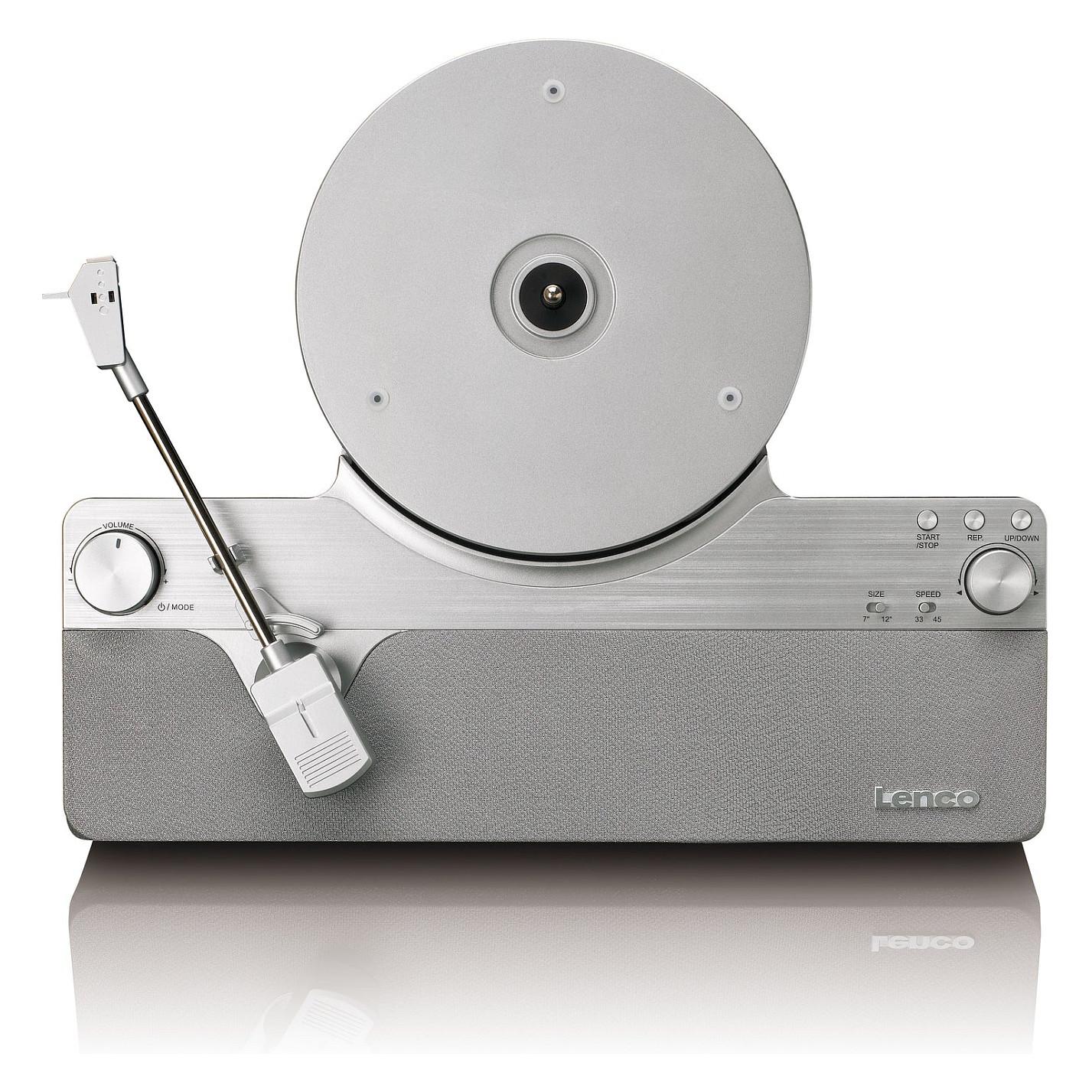 Gramafon Lenco LSA-071SI, Me Rrip, Plotësisht Automatik, Bluetooth, 10 W, dalje kufjesh 3.5 mm - Gri - 3