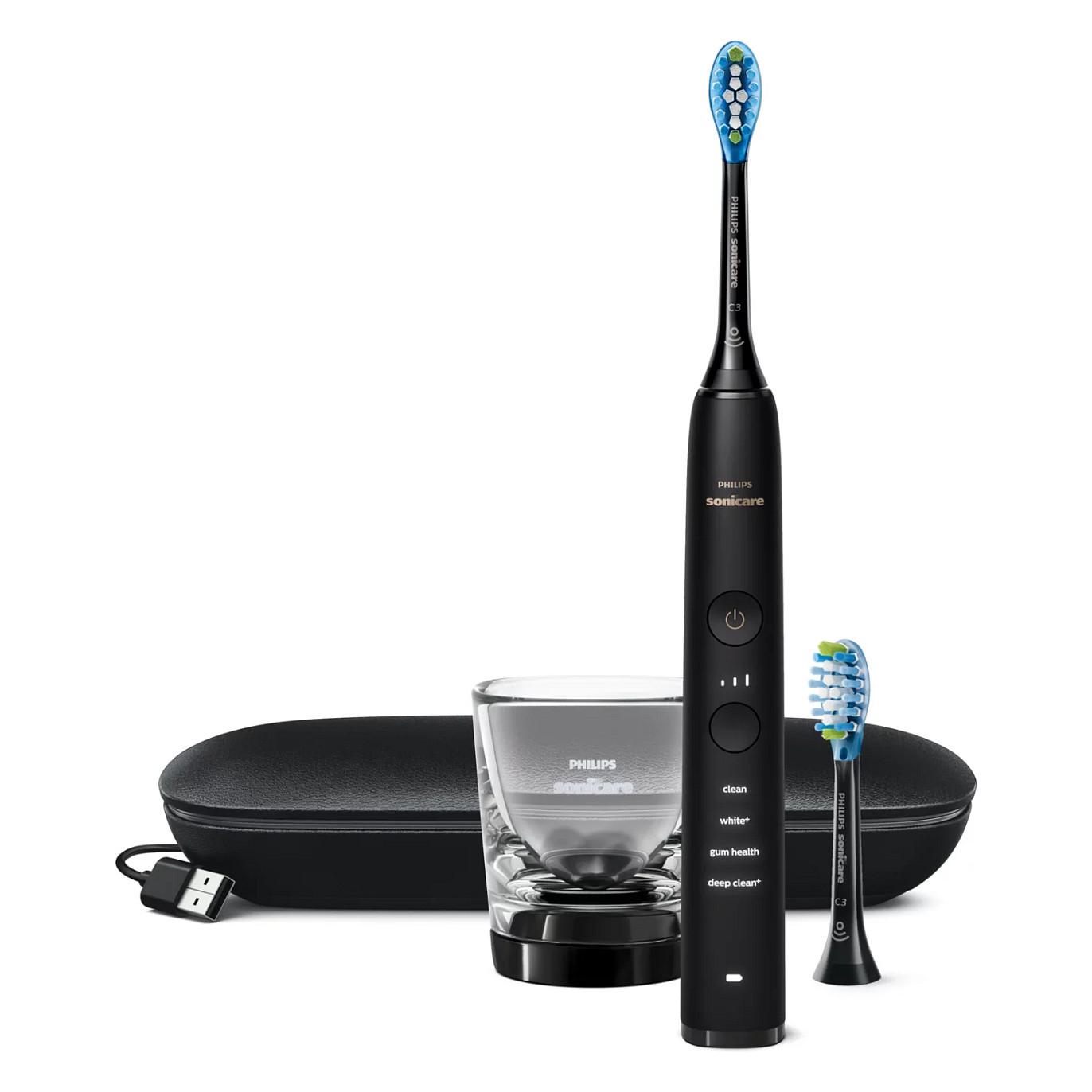Furçë dhëmbësh elektrike Philips Sonicare DiamondClean 9000 HX9913/18 / Sonic / 62.000 lëvizje/min / 4 Mode / 3 Intensitete / Bluetooth / App – Zezë - 1