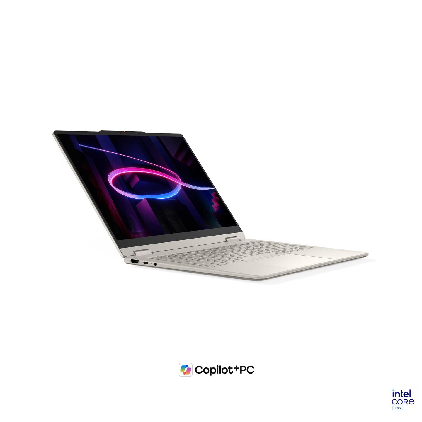 Laptop Lenovo Yoga 7 14IPH11 / 2-in-1 / Core Ultra 7 355 / 32GB LPDDR5X-7467 / 1TB / 14" WUXGA OLED 60Hz Touch / Intel Graphics - Seashell - 7
