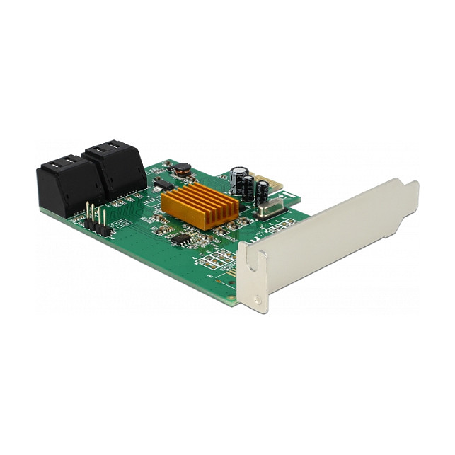 Aksesor për Disqe DeLOCK 90382 / 4x SATA 6Gb/s / PCIe 2.0 x1 / Low Profile - 2