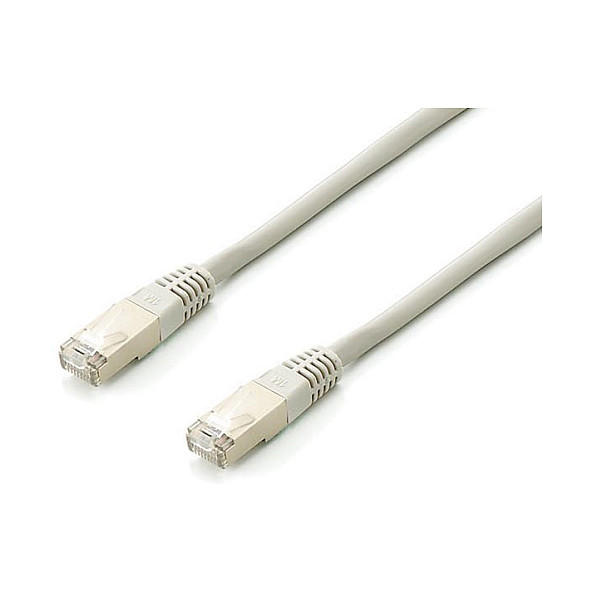 Kabllo për Rrjet / Equip Patch Cable Cat6A S/FTP 2xRJ45 0.5m / 10x Set / Platinum – Gri - 1