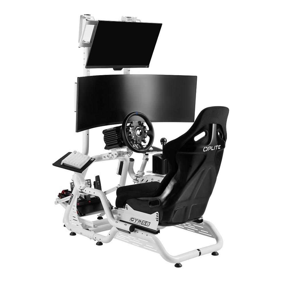 Mbajtëse për Monitor OPLITE S8 On Top Monitor Mount / 1 Monitor / deri 34" / deri 20kg / VESA 75x75–400x200 / Lartësi e Rregullueshme - Bardhë - 4
