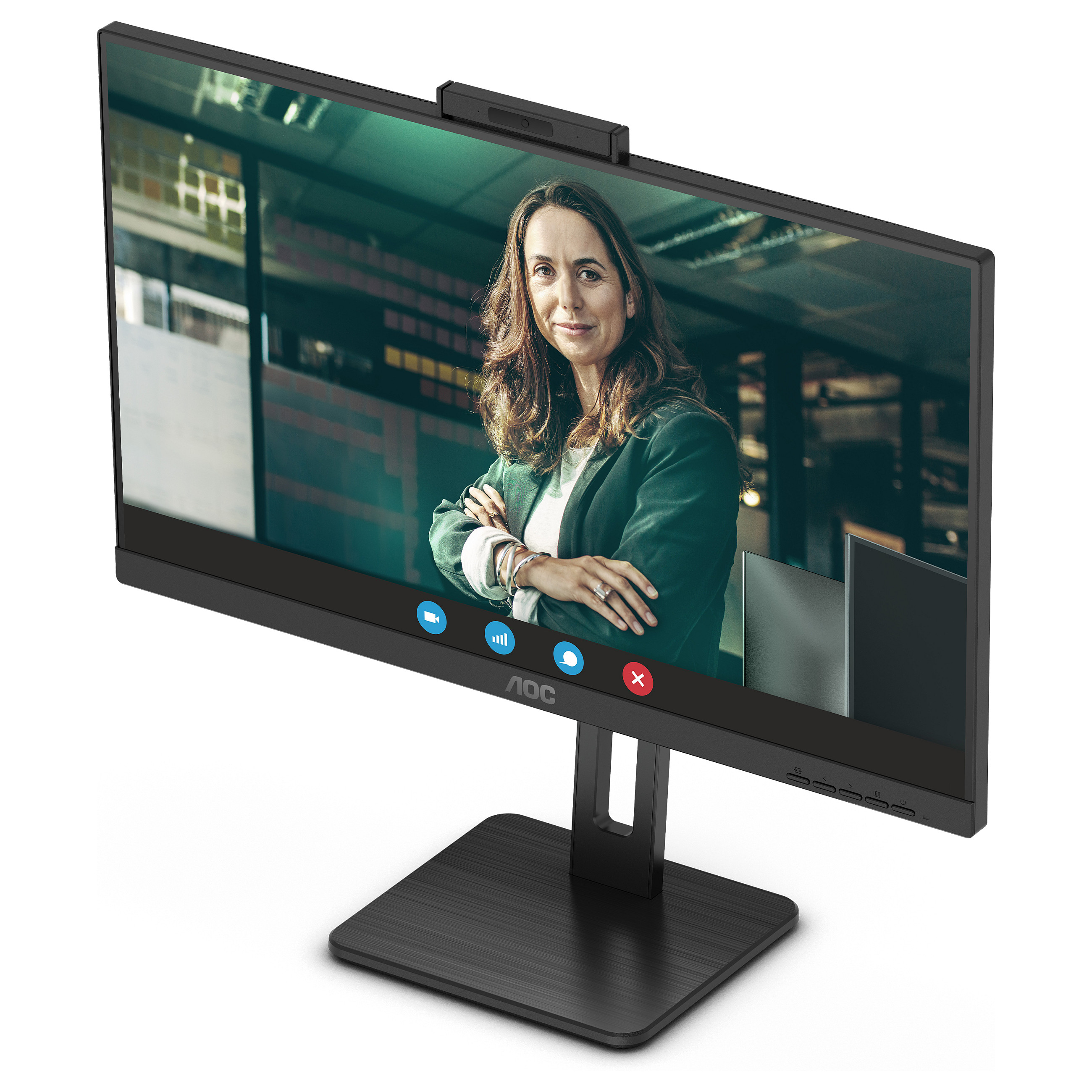 Monitor AOC Q27P3CW / 27″ / Quad HD IPS LED / 100Hz / 4ms / USB + HDMI + DP + USB-C / WebCam - Zezë - 11