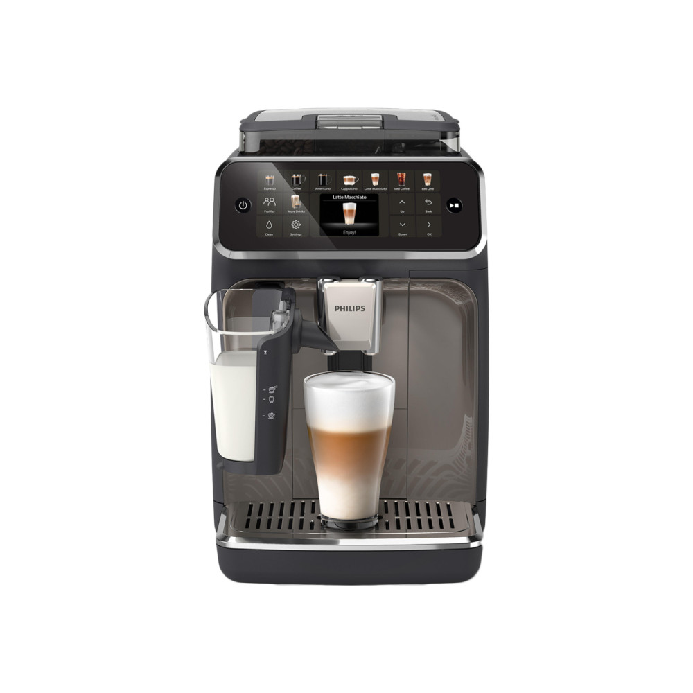 Aparat për kafe Philips Series 5500 / EP5549/70 / LatteGo / 15 Bar / 1.8L – Zezë/Argjend
