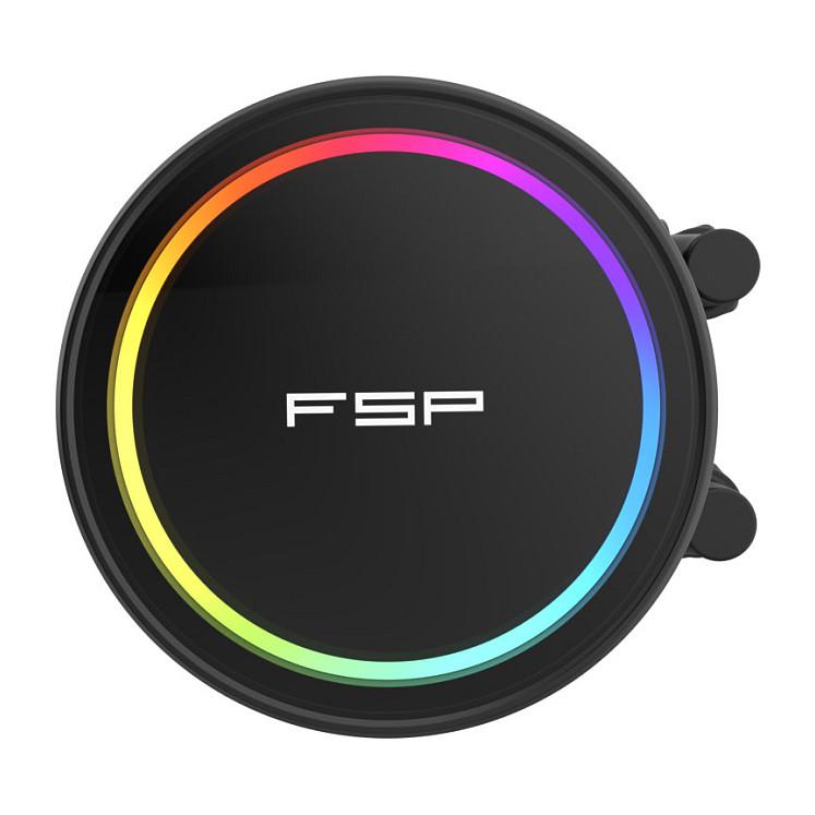 Ftohës për Procesor FSP WAK AE24-B / 240mm / AIO / 2x120mm / ARGB / 2300RPM / LGA1851, LGA1700, LGA1200, AM5, AM4 - Zezë - 3