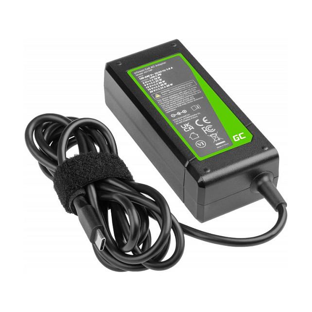 Adapter për Laptop Green Cell AD134P / 65W / 19V / 3.42A / 5.5 × 2.5 mm - Zezë - 1