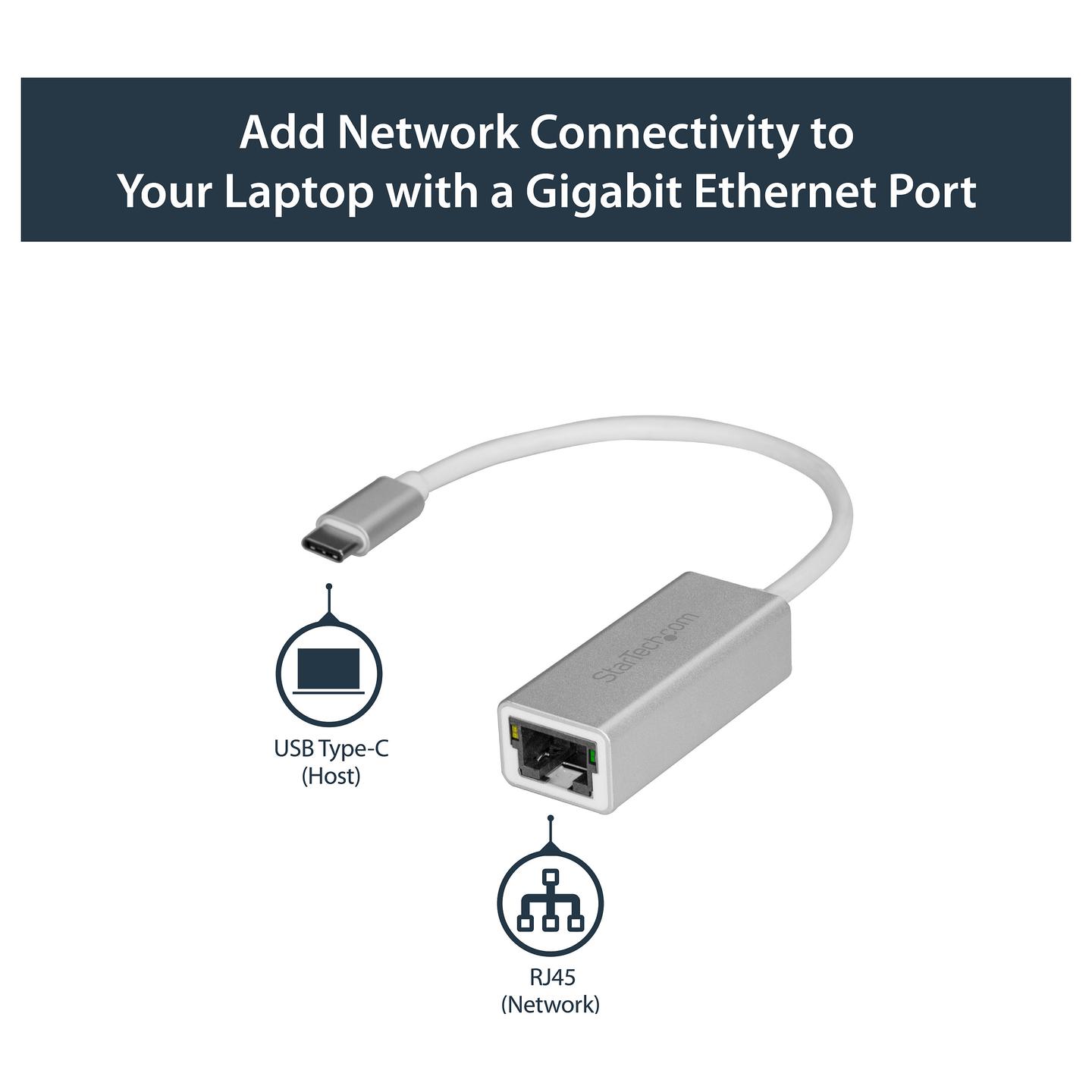 Adapter Rrjeti USB StarTech.com US1GC30A, USB-C 3.2 Gen 1, 1x Gigabit LAN RJ45, 10/100/1000Mbps, Realtek RTL8153 - Argjend - 6