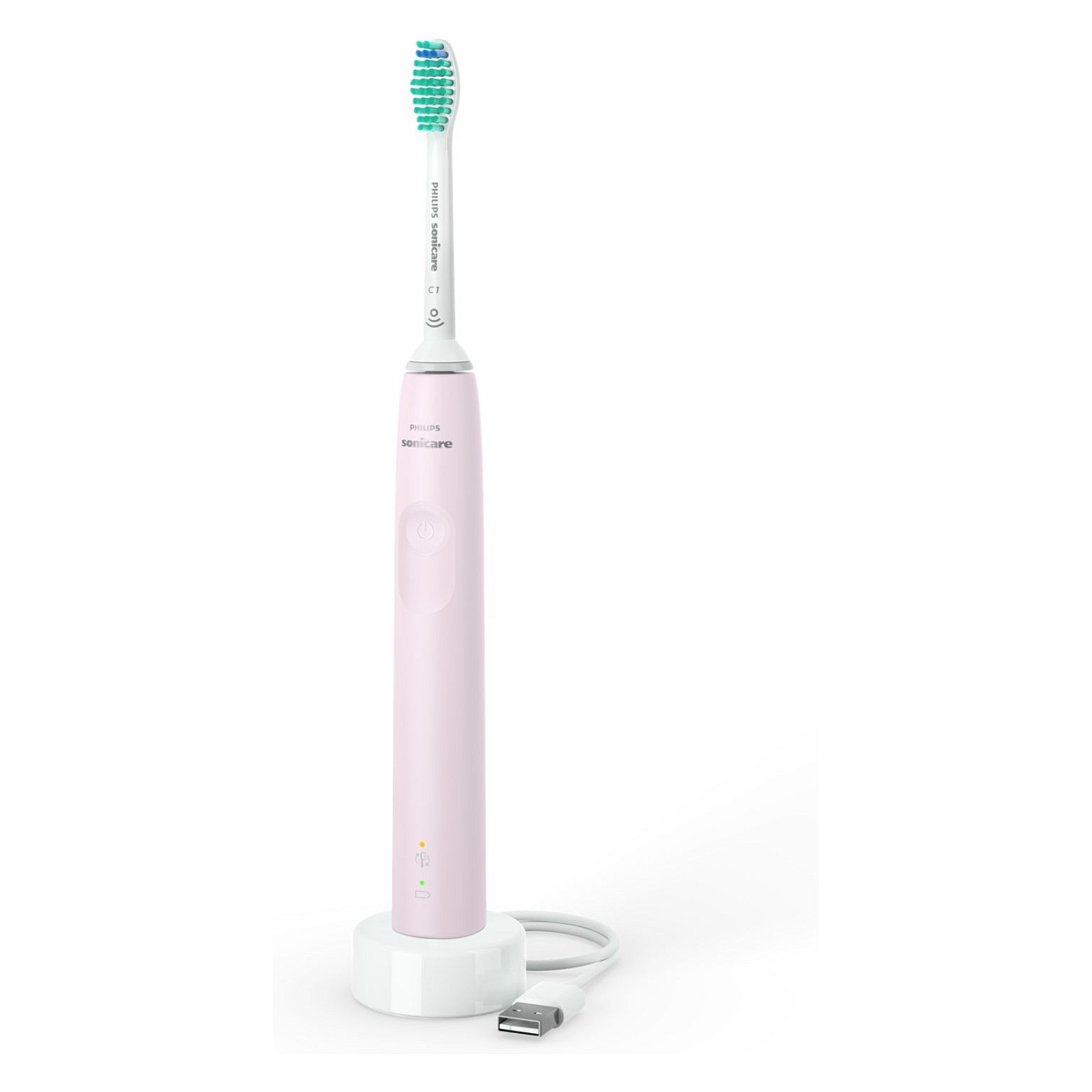 Furçë dhëmbësh elektrike Philips Sonicare 3100 Series HX3671/11 / Sonic / 31.000 lëvizje/min / Sensor Presioni / SmartTimer / QuadPacer / 14 Ditë – Rozë/Bardhë
