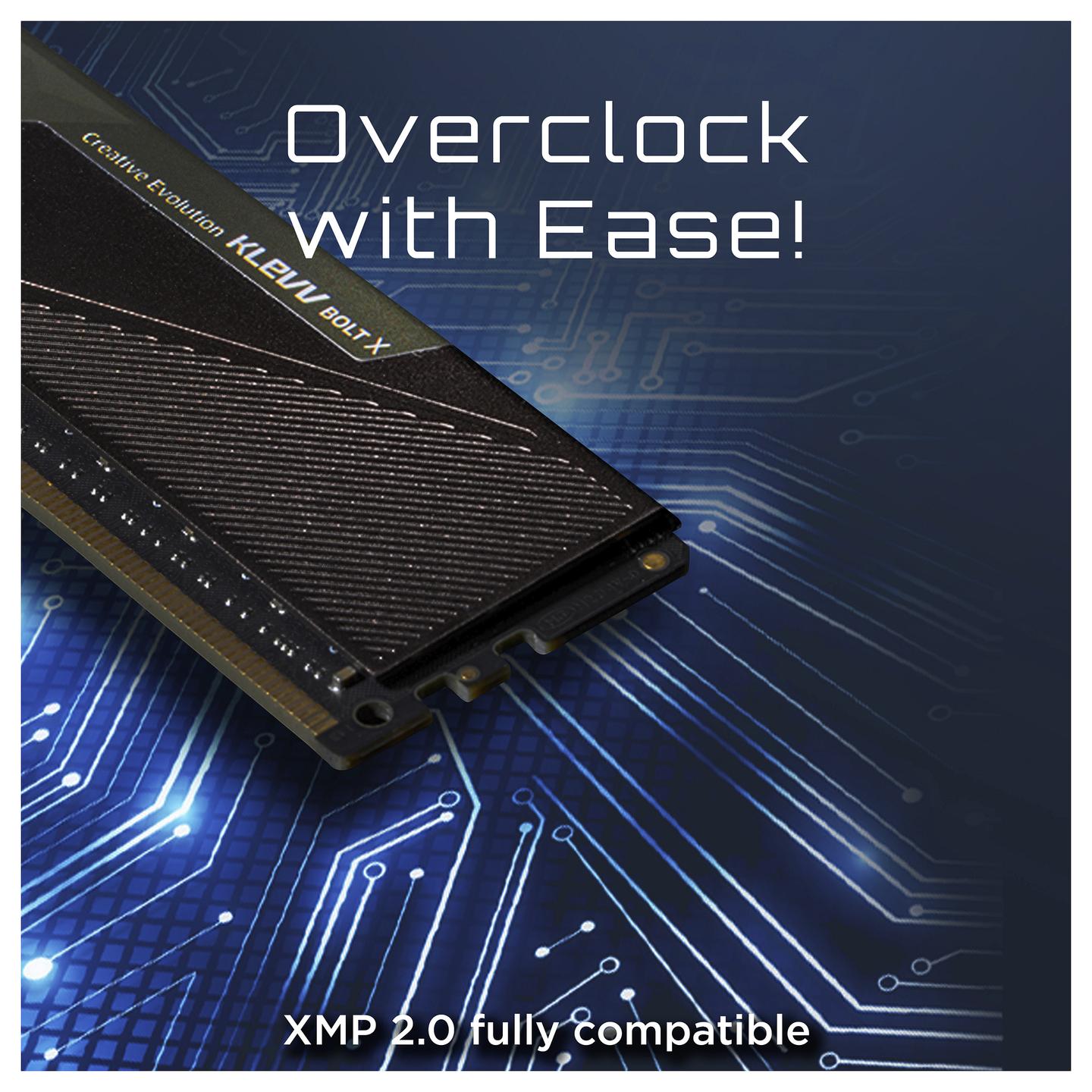 Memorie DDR4 KLEVV BOLT X, 16GB (2x8GB), 3600MT/s, CL18, DIMM, 288-pin, 1.35V - Zezë - 3