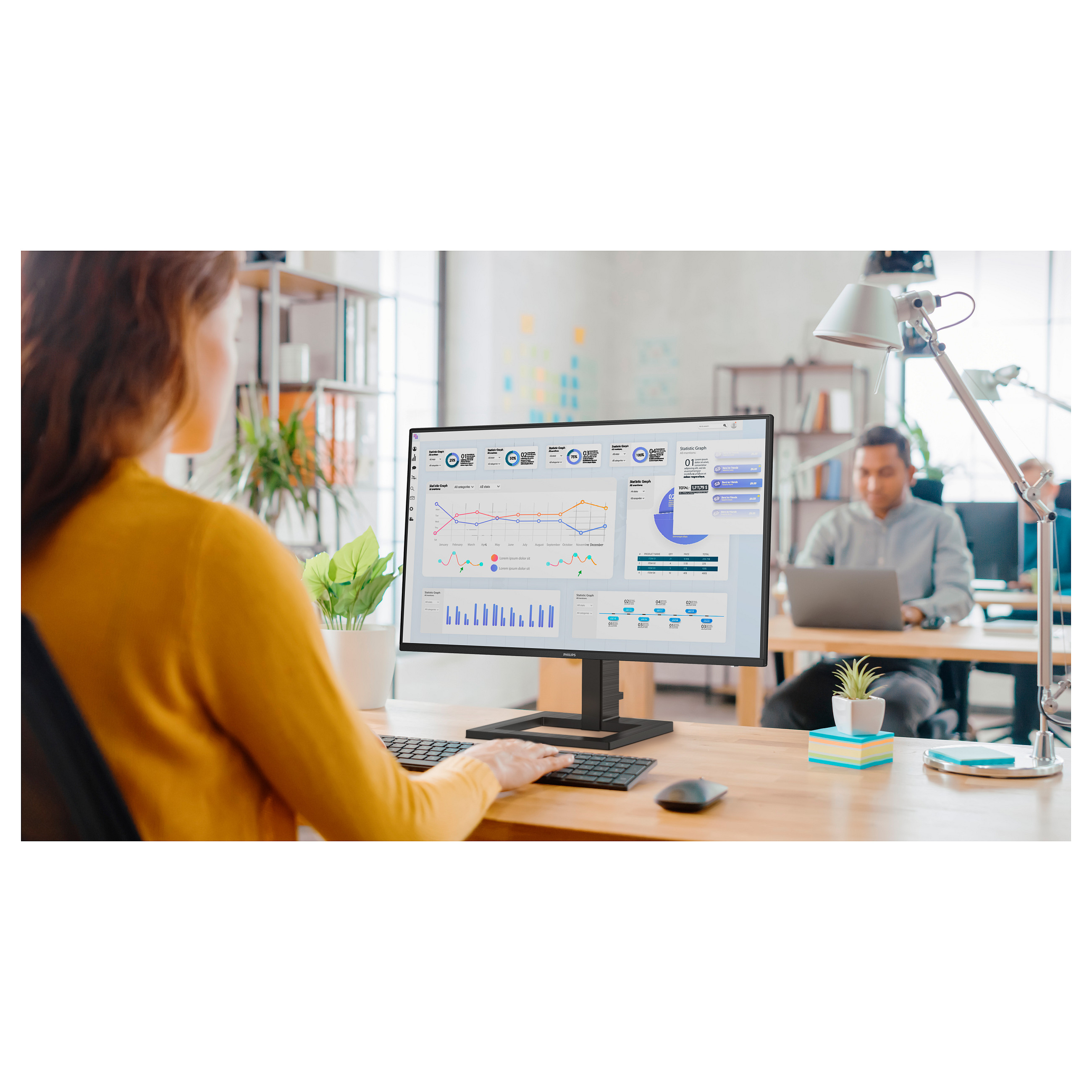 60,5cm/24" (1920x1080) Philips 24E1N1300AE 16:9 FHD IPS 1ms 100Hz HDMI USB-C Speaker Black - 7