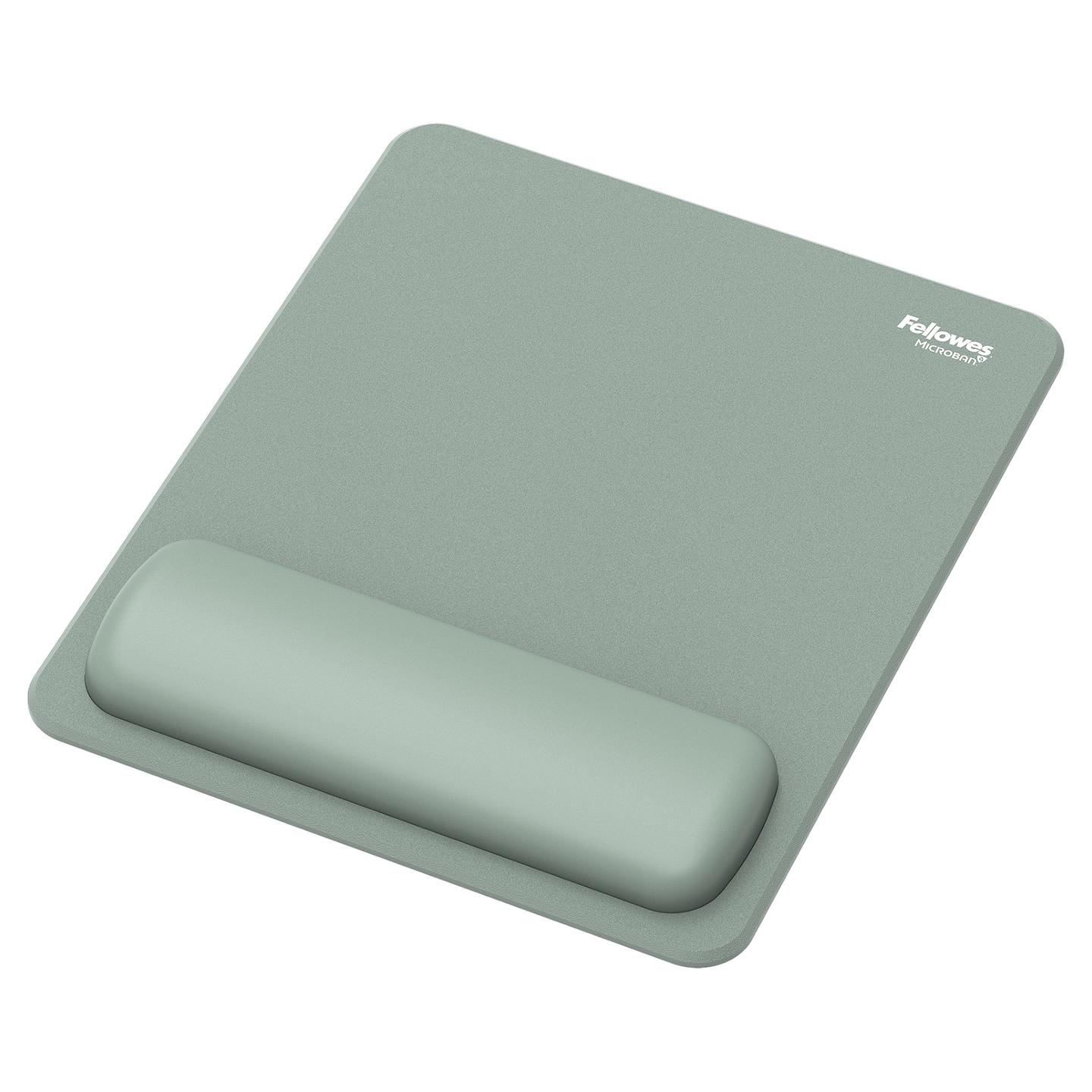 Mauspad Fellowes Breyta / Mbështetje për Kyçin e Dorës / HEX Cushion / 240 × 200 mm / Sage – Gjelbër