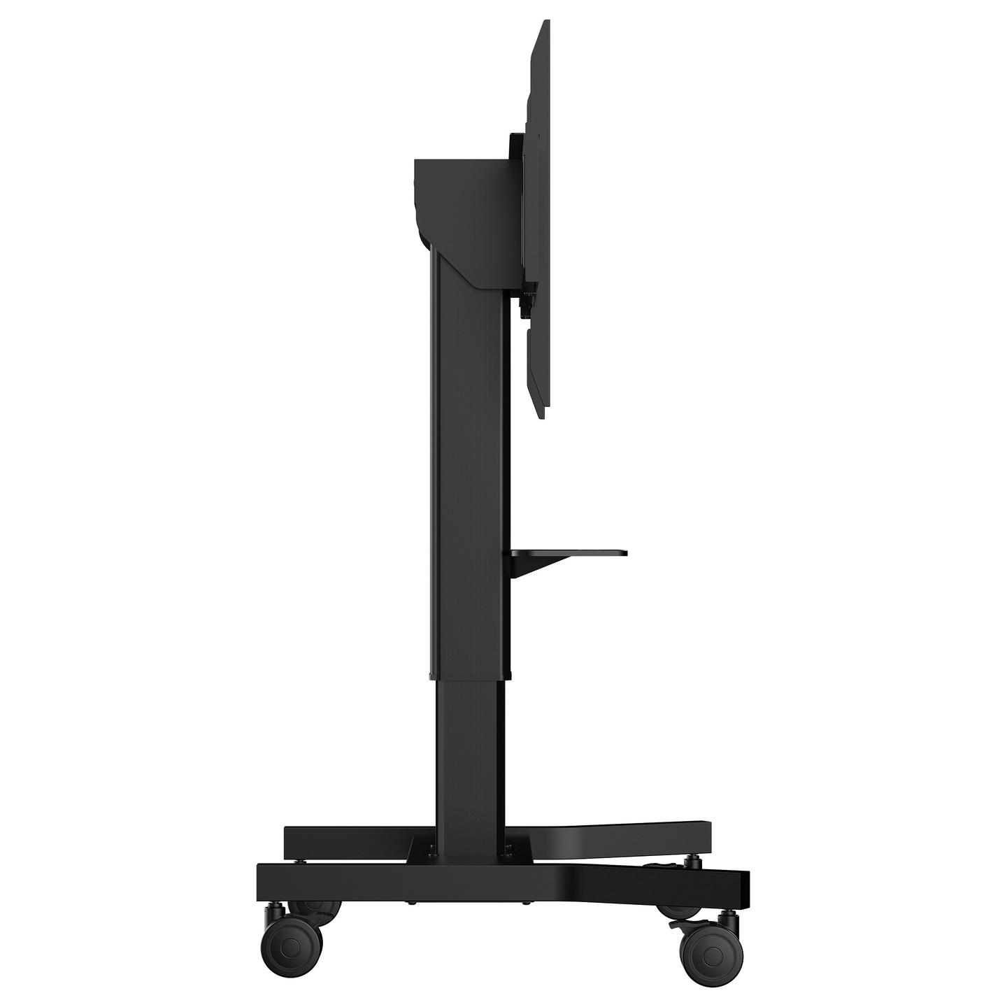 Mbajtëse për Monitor iiyama / 1 Monitor / 43"-86" / 100kg / VESA 300x200-800x600 / Elektrike / Me Rrota / Raft për Laptop - Zezë - 3