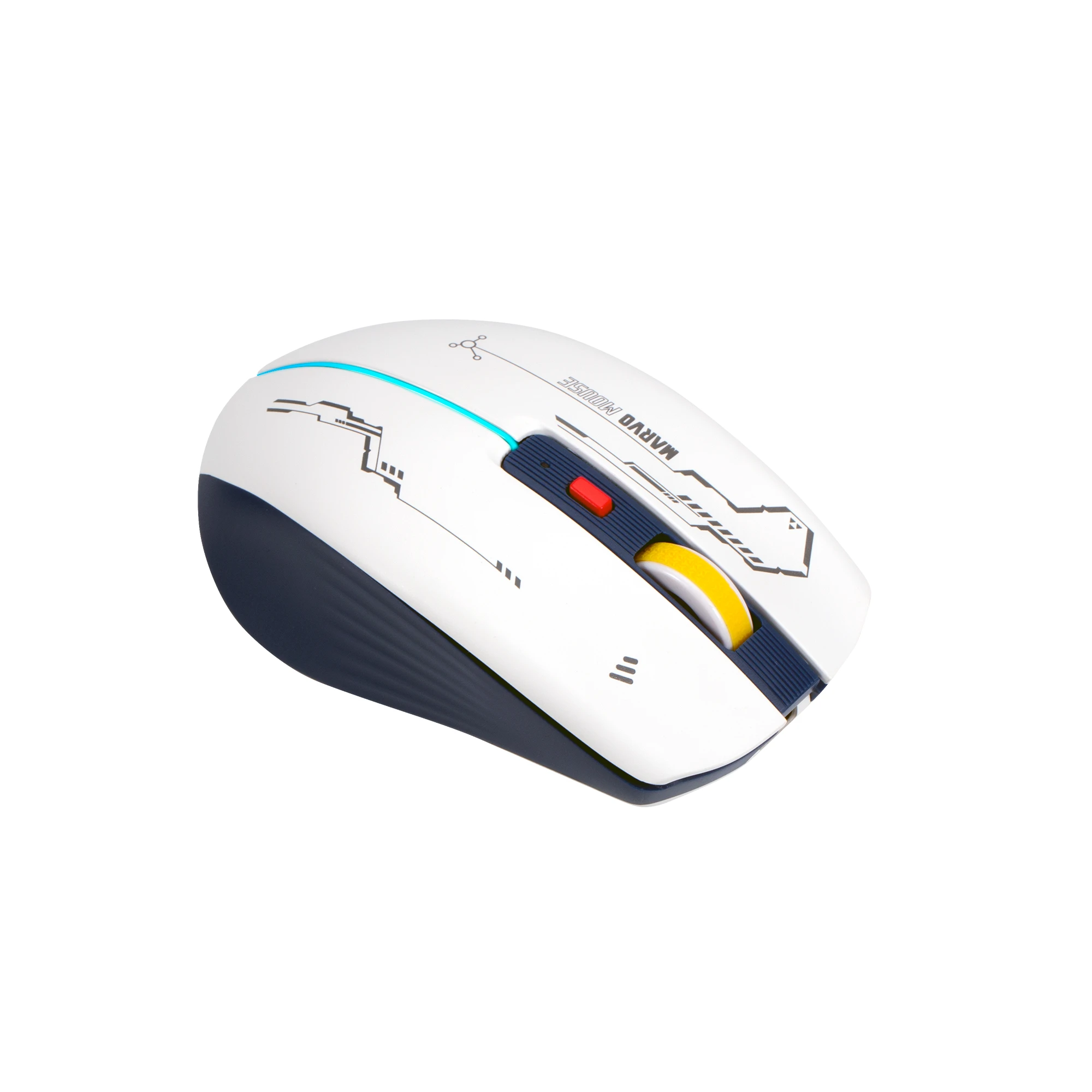 Maus Gaming Marvo M796W Wireless - Bardhë - 4