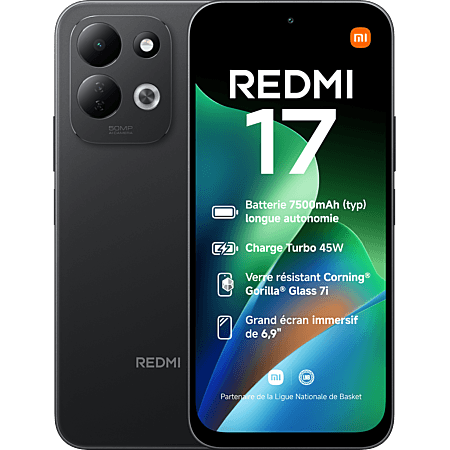 Telefon Xiaomi Redmi 17, 6.9", LCD, 120Hz, 4GB, 128GB, MediaTek Helio G91 Ultra, Dual SIM, 4G - Zezë