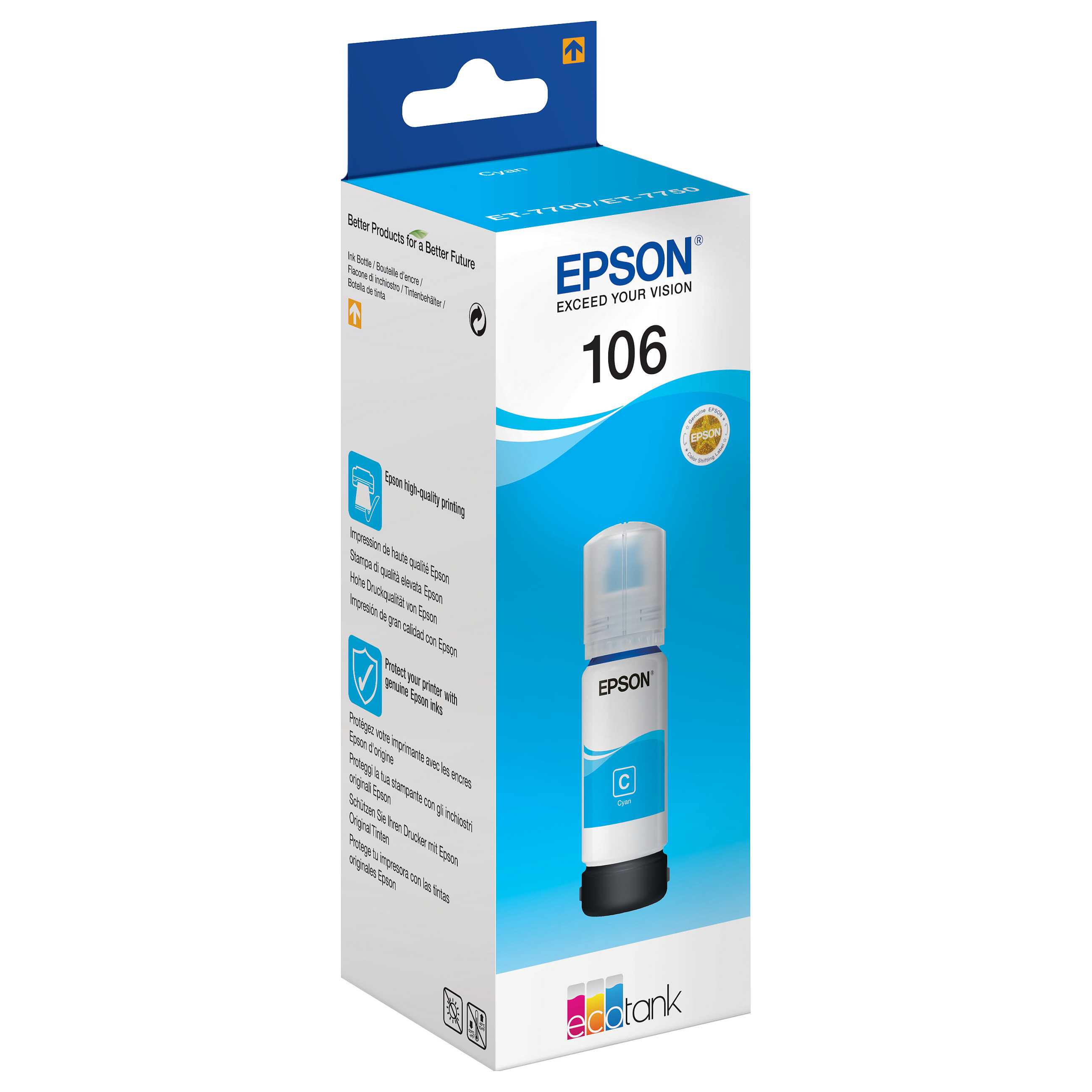 INK Epson 106 EcoTank Ink Bottle 1LB – Blu - 1