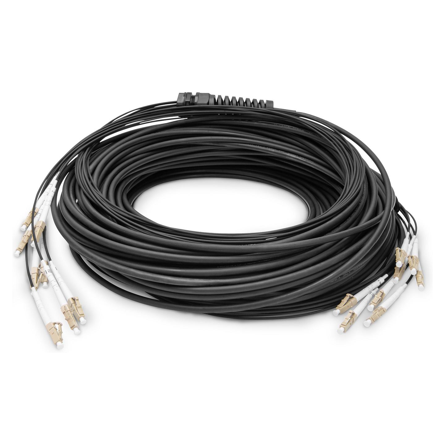 Kabllo për Rrjet DIGITUS DK-24338U050BK-BBB / 8 x LC/UPC - 8 x LC/UPC / OM4 / 50/125 µm / 50 m - Zezë
