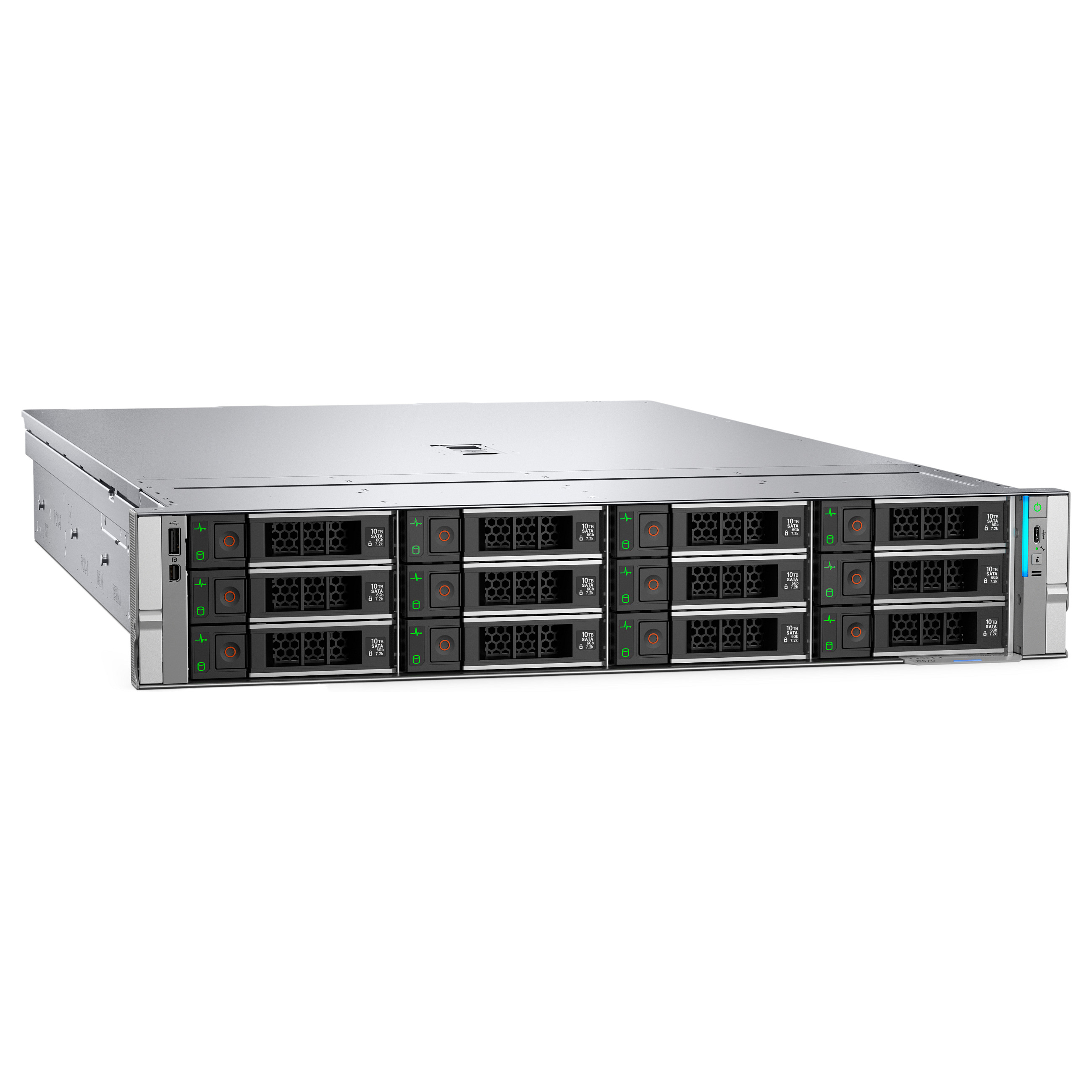 Dell PowerEdge R570 Rack Server 2U – Intel Xeon 6517P, 32GB DDR5 ECC, 2x960GB SSD SATA, Dual 1100W Redundant PSU - 3