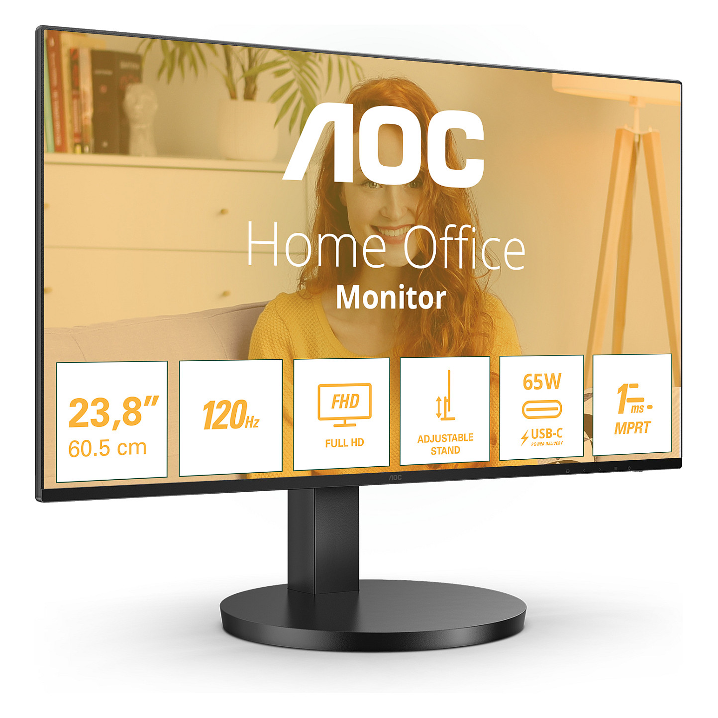 Monitor AOC Basic-line 24B3CF2 / 24" / 1920x1080 / 100Hz / 1ms / IPS / i zi - 3