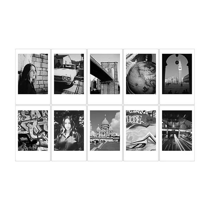 Film fotografik instant Fujifilm instax mini Monochrome, bardh e zi, 10 fotografi, ISO 800, format 54 × 86 mm - 2