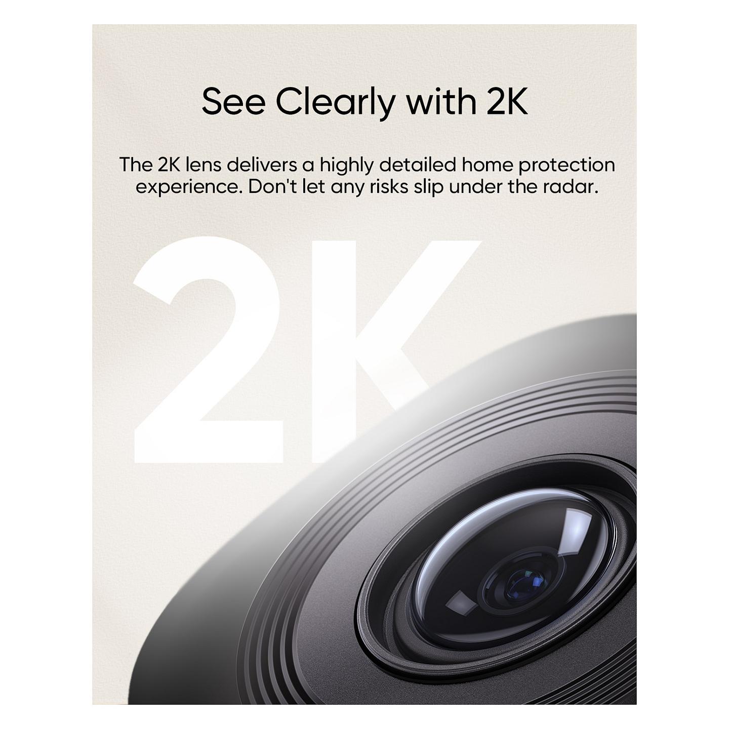 Kamerë Sigurie IP CCTV Anker Eufy C220, 2K, 2.8 mm, 100°, 360°, Wi-Fi 2.4 GHz, IR 10 m, MicroSD 128 GB - Bardhë - 8