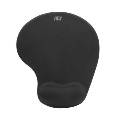 Mauspad ACT AC8010, Ergonomik, Mbështetëse për Kyçin, Gel, Antirrëshqitës - Zezë