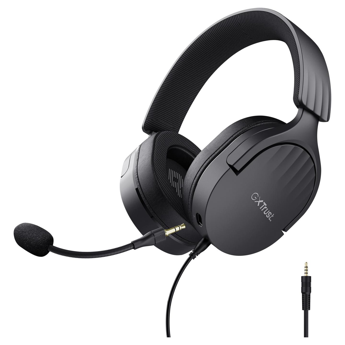 Kufje Gaming Trust GXT 489 Fayzo / Wired / Over-Ear / 50 mm / 3.5 mm / Mikrofon i shkëputshëm / 1.2 m – Zezë