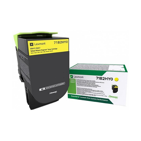 Toner Original LEXMARK Rck / CS/CX417/517 / 3,500 faqe – Verdhë - 1
