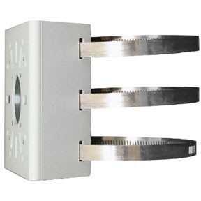 ALLNET ALL-CAM24xx Pole Mount Bracket – Outdoor Mast Holder for IP Cameras (Galvanized Steel, CCTV Installation) - 1