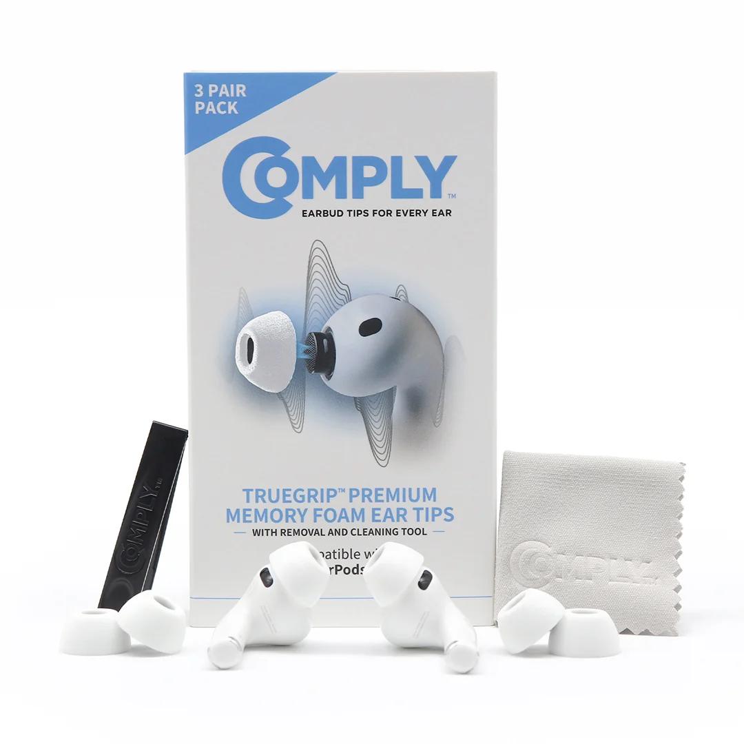 Aksesorë për Kufje Comply MAX për Apple AirPods Pro 3, 1 Palë, Madhësia L - Bardhë