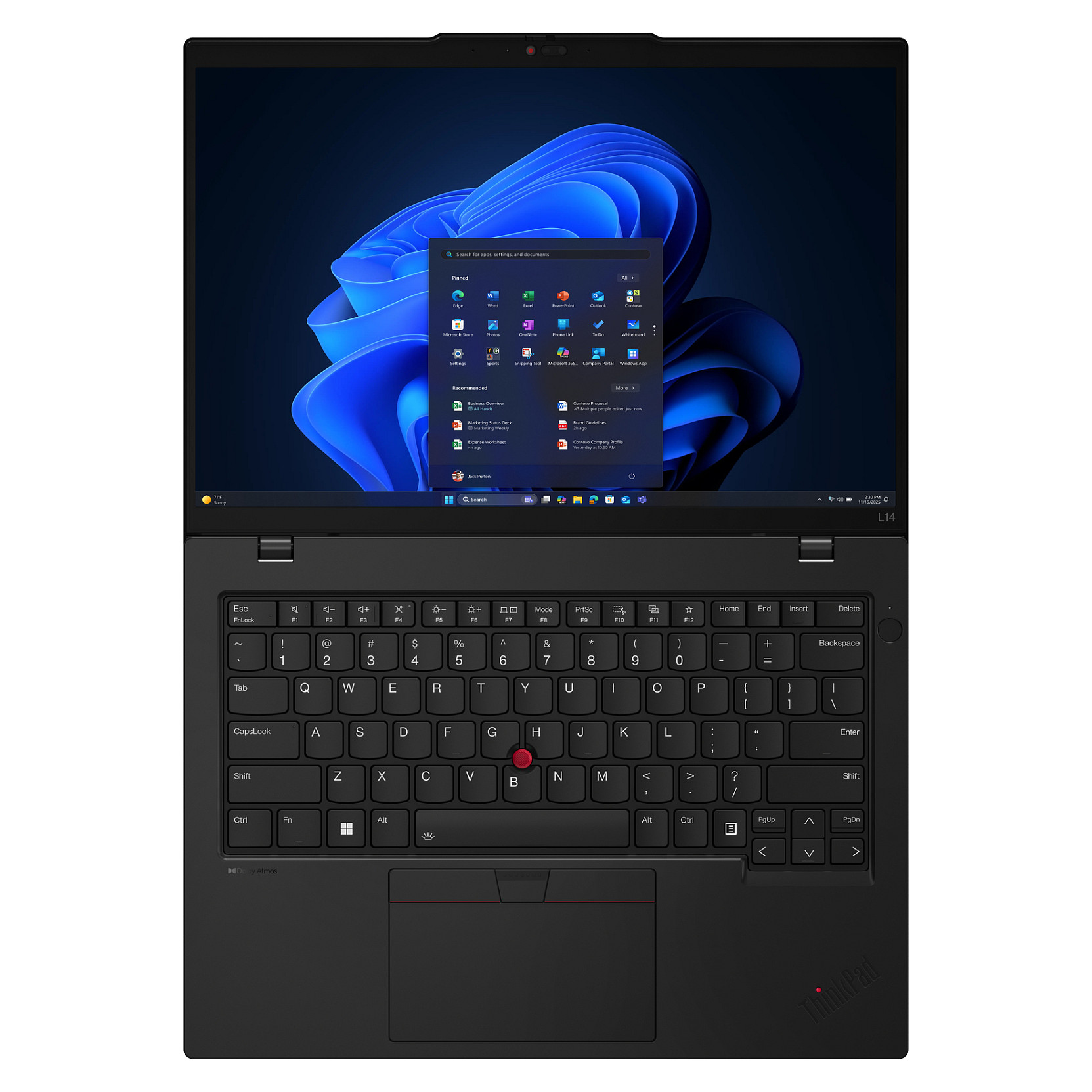 Laptop Lenovo ThinkPad L14 AMD G6 / Ryzen 7 PRO 250 / 16GB DDR5 / 512GB / 14" WUXGA IPS / AMD Radeon 780M / DE  / e zezë - 16