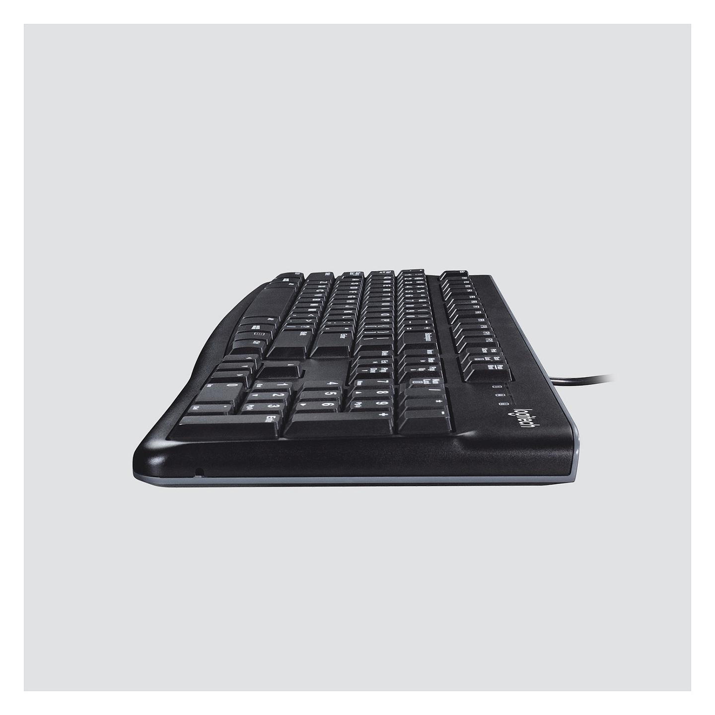 Tastierë me kabllo Logitech K120 / USB / Full-Size / QWERTZ / Swiss - Zezë - 3