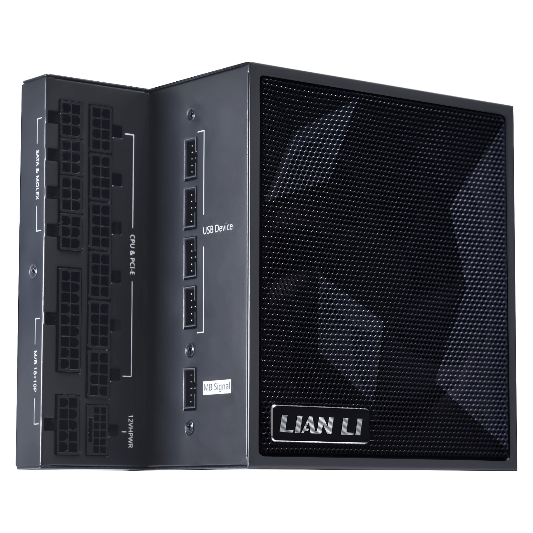 Furnizues Energjie Lian Li EDGE EG0850 / 850W / ATX 3.1 / 80 PLUS Platinum / Cybenetics Platinum / PPLP Platinum / PCIe 5.1 / Plotësisht Modular / L-Shape - Zezë - 9