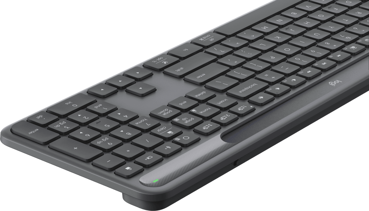 Tastierë pa kabllo Logitech Signature Slim Solar+ K980 for Business, QWERTZ (CH), Full-Size, Logi Bolt, Bluetooth, Solar - Hiri - 3
