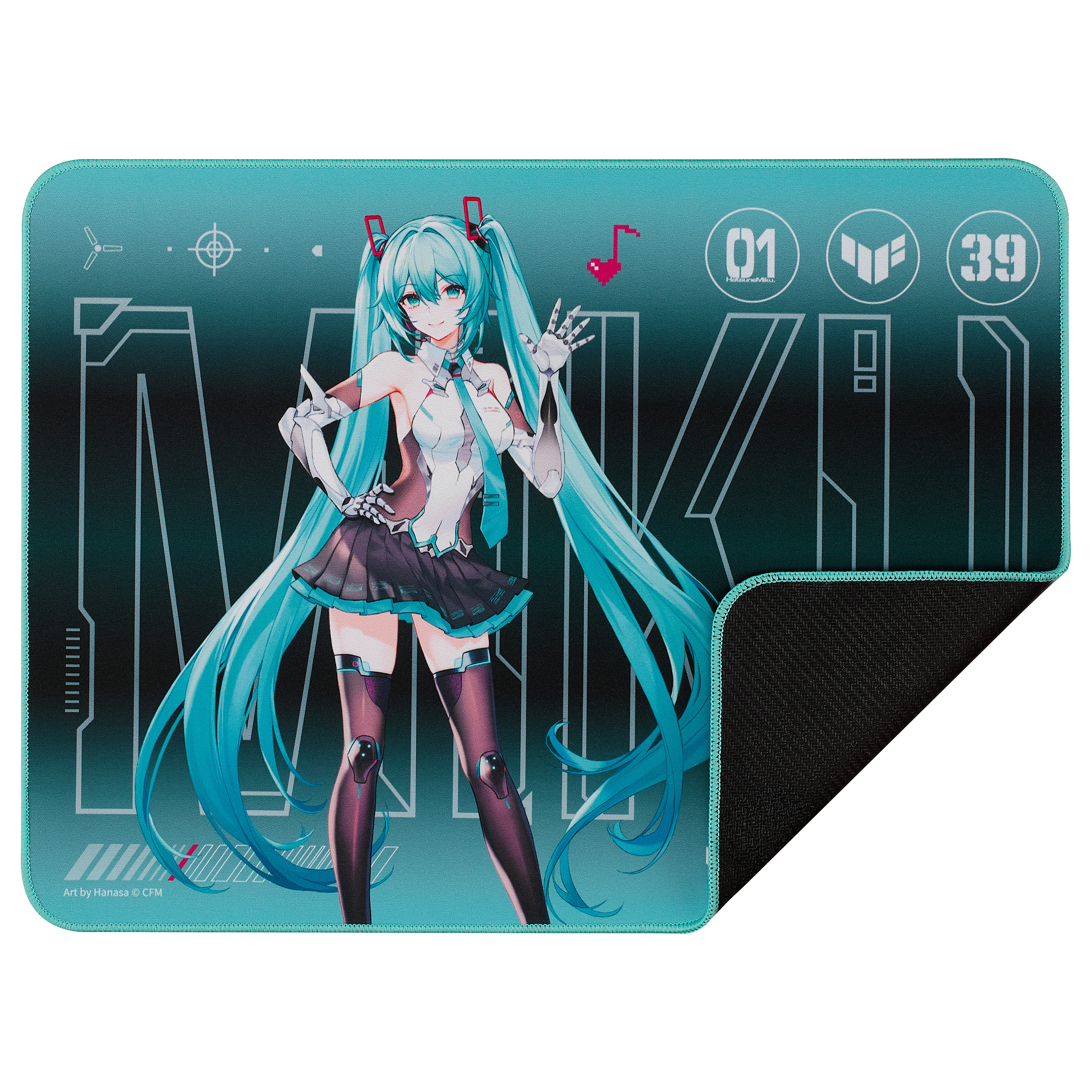 Mauspad ASUS TUF Gaming P1 – Hatsune Miku Edition 360 x 260 x 2 mm - 5