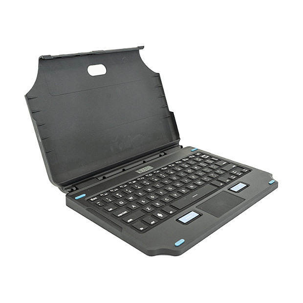 Tastierë për tabletë Gamber-Johnson 7160-1869-01 / për Samsung Galaxy Tab Active4 Pro / Active5 Pro / 76 Keys / QWERTY UK / Pogo Pin / Touchpad / Backlit - Zezë