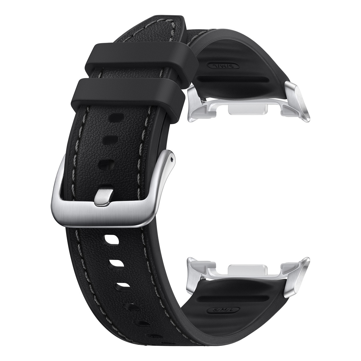 Rripa për ora Samsung Hybrid for Watch8 Classic (S/M/L) - Zezë - 3