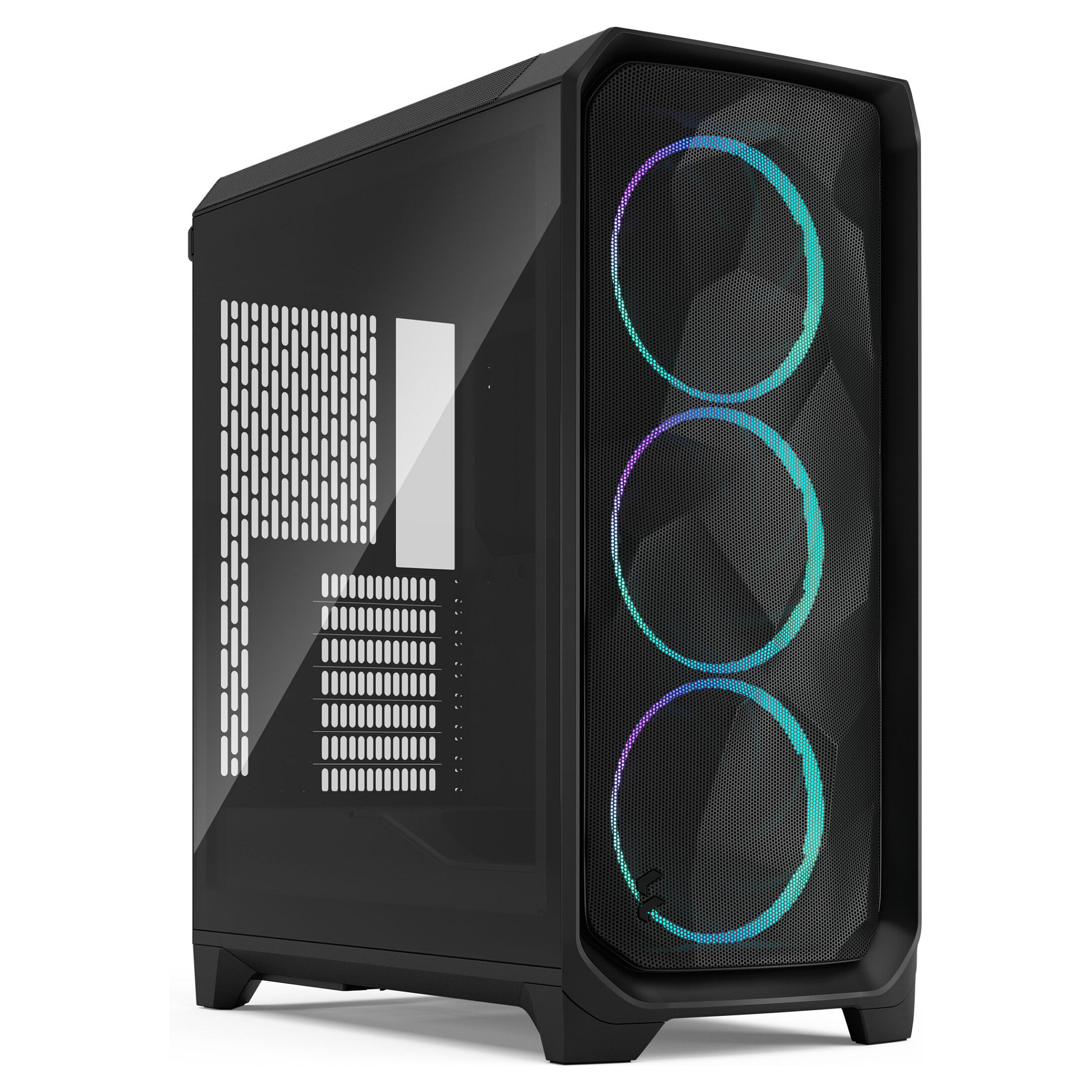 Kasë PC Fractal Design Meshify 3 Black RGB TG Light Tint / EATX / ATX / 3x 140mm RGB Fan / Tempered Glass - Zezë