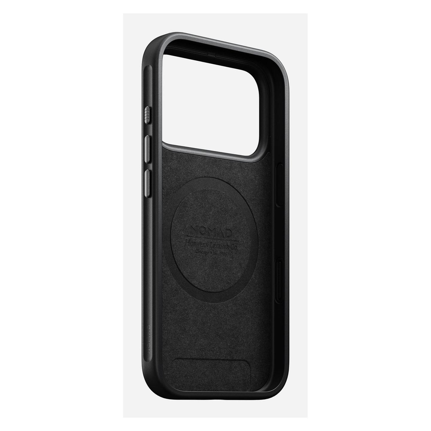 Case për Telefon Nomad Modern Leather Case, iPhone 17 Pro, Lëkurë Horween, MagSafe, Mbrojtje deri 2.4m - Bordo - 4